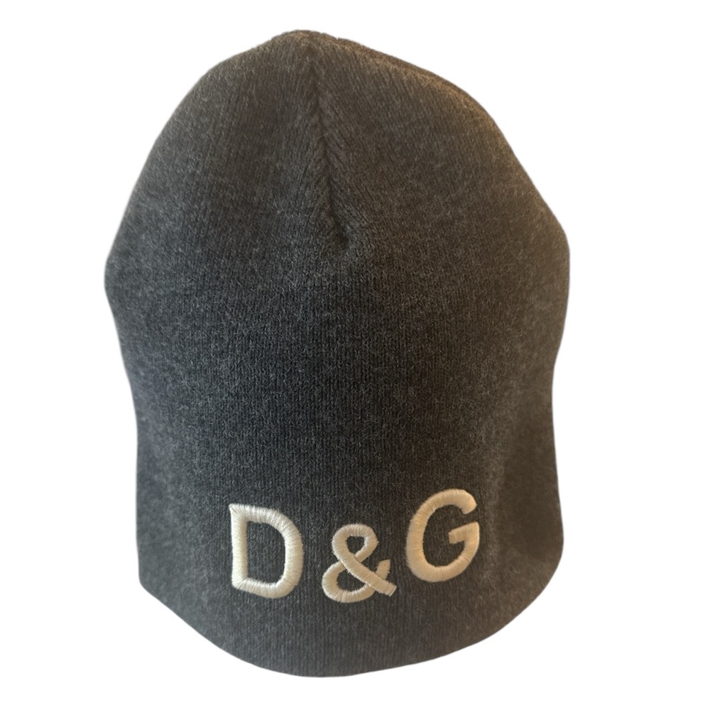 3/$20 DG Lettered Dark Gray Knit Beanie Unisex